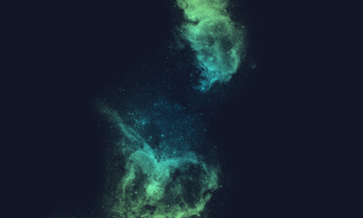 Wall Mural - space background with realistic nebula and galaxy