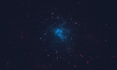 Wall Mural - space background with realistic nebula and galaxy