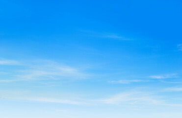 blue sky with puffy clouds