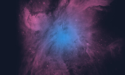 Wall Mural - space background with realistic nebula and galaxy