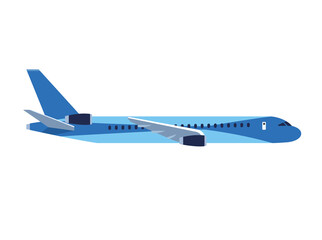 Sticker - blue airplane flying