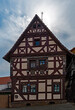 Fachwerkhaus in der Altstadt von Wölfersheim in Hessen, Deutschland 