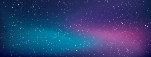 Wall Mural - astrology horizontal star universe background. the night with nebula in the cosmos. milky way galaxy