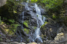 Motion Blurred Picture Of Cataract Falls In The Smoky Mountains
