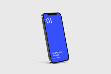 Wall Mural - smartphone mockup | fully editable file, replaceable screen, separated shadow and background