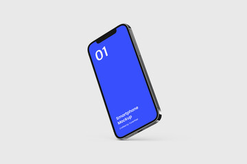 Wall Mural - smartphone mockup | fully editable file, replaceable screen, separated shadow and background