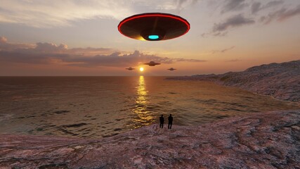 Poster - ufo at sea