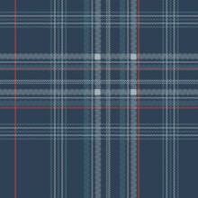 
DARK Blue And White Plaid Pattern Set In Blue, Gold Brown, Beige, Navy Blue, Red, White, Teal Green, Grey And Seamless Dark Tartan Checks For Clothes Or Other Modern Fashion In Spring, Autumn Winter 