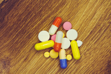 colored pills