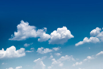 Blue sky and white clouds, cloudy sky background