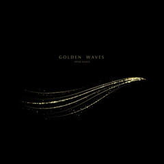 Wall Mural - glitter background, luxury gold stardust light