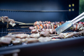 Preparing delicious food at home close up