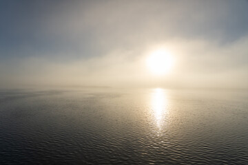 Sunrise on the ocean in Baja california sur, Mexico