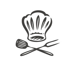 Poster - Barbecue logo. Food concept. Cooking, Butcher shop symbol for restaurant menu or cafe