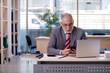 © Elnur - Aged businessman employee working in the office
