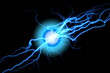 Leinwandbild Motiv Abstract science backgrounds of Electric storm effect