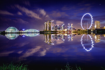 Wall Mural - Singapore city skyline