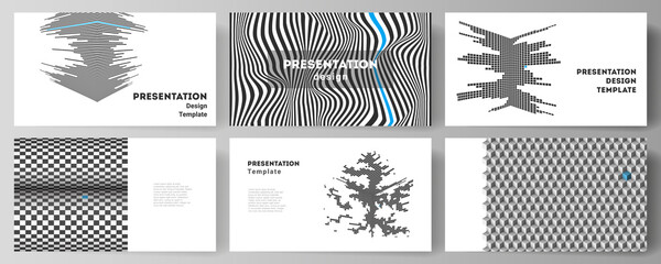 Wall Mural - the minimalistic abstract vector illustration of the editable layout of the presentation slides desi