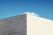 Abstract modern archecture. Close up of a contemporary building facade.