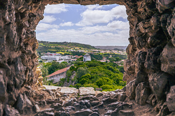 Óbidos - June 29, 2021: The medieval town of Óbidos, Portugal