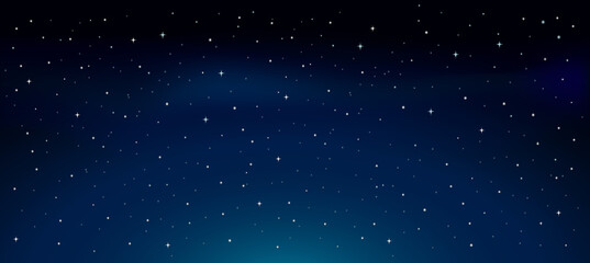 night starry sky. abstract background with stars. beautiful blue night sky design. vector stock