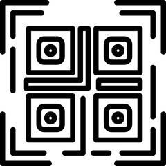 qr code line icon