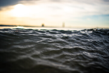 sunset over the sea