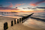 Fototapeta  - Beautiful sunset on the Baltic Sea