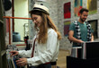 © New Africa - Young people choosing vinyl records in store