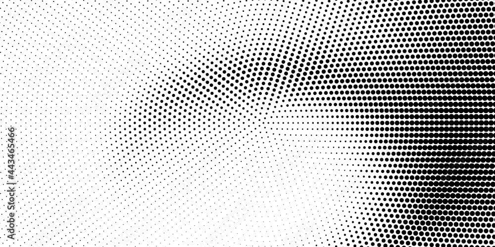 Halftone monochrome texture with dots. Minimalism, vector. Background for posters, websites, business cards, postcards, interior design. - obrazy, fototapety, plakaty 