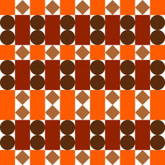 Autumn geometric illustration color vector seamless art design pattern wallpaper and background digital art design