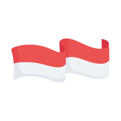 Canvas Print - indonesia flag emblem