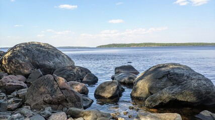 Wall Mural - rocks and sea