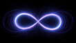 Blue glowing infinity sign