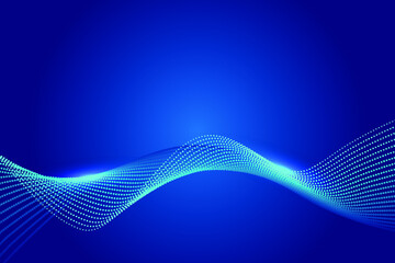Wall Mural - composed of particles swirling abstract graphics,background of sense of science and technology.