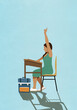 © fStop - Schoolgirl raising hand at classroom desk