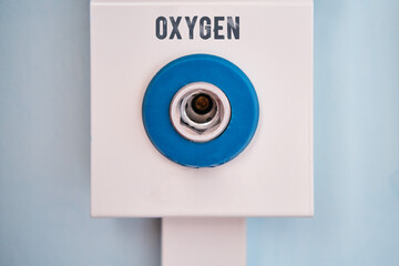 Wall Mural - A device for supplying oxygen to patients with respiratory problems in a hospital