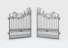 Ornate Cast Iron Gates