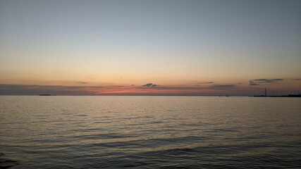 Wall Mural - sunset over the sea