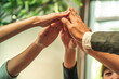 © Chinnachote - Business people handshake.Business trust promise concept.