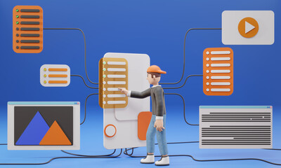 3d cartoon character developers are investigating the use of the program - 3d render