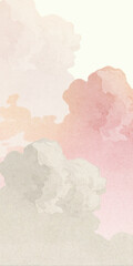 pastel pink cloud wallpaper