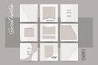 Instagram social media story post background for beauty, jewelry, wedding content. ripped torn paper texture template in neutral nude color. abstract simple layout for booklet, brochure, flyer
