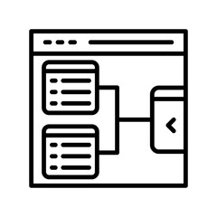  List Outline Vector Icon Design