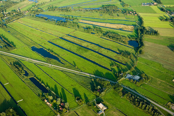 Dutch landscapes from out of a plane