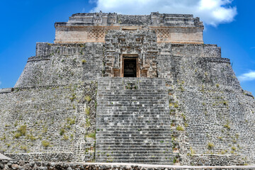 Sticker - Pyramid of the Magician - Uxmal, Mexico.