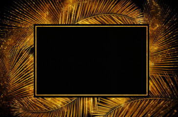 frame and gold background