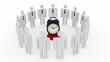 © renjith - 3d illustration business leadership with clock