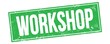 © outchill - WORKSHOP text on green grungy rectangle stamp.