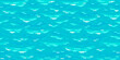 Pixel art water background. Seamless sea texture backdrop.
